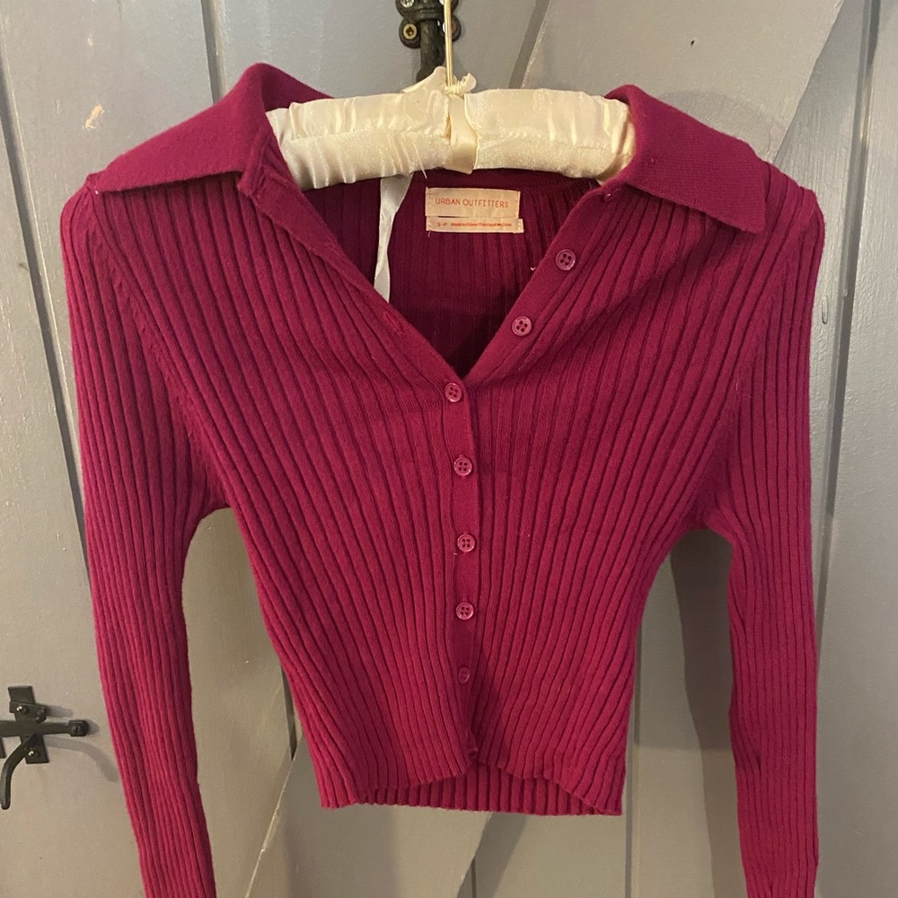 Urban Outfitters Magenta Sweater